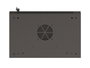Lanberg Armario Rack Mural 4U 19 pulgadas Negro Puerta Cristal