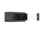 Lanberg Armario Rack Mural 4U 19 pulgadas Negro Puerta Cristal