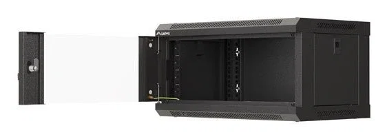 Lanberg Armario Rack 19 Pulgadas 4U Negro Puerta Cristal