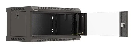 Lanberg Armario Rack 19 Pulgadas 4U Negro Puerta Cristal