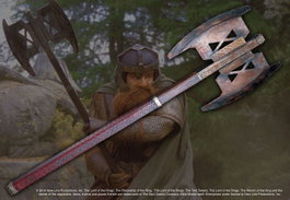 El Señor de los Anillos Réplica 1/1 Hacha de Gimli