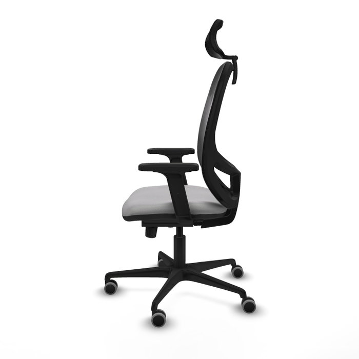 PIQUERAS Y CRESPO Silla de oficina Cilanco con mecanismo Sincro, Gris claro y Negro
