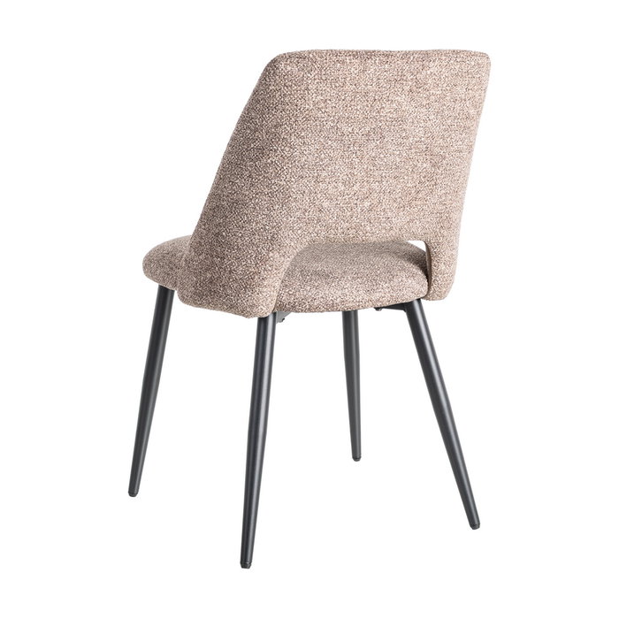 Ixia Silla Jaspeado Taupe Tejido-Metal