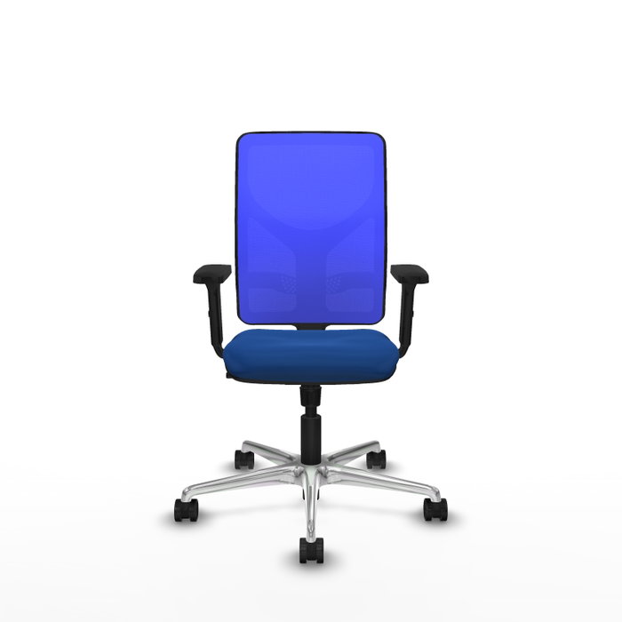 PIQUERAS Y CRESPO Silla de oficina Motilla Azul con mecanismo Sincro