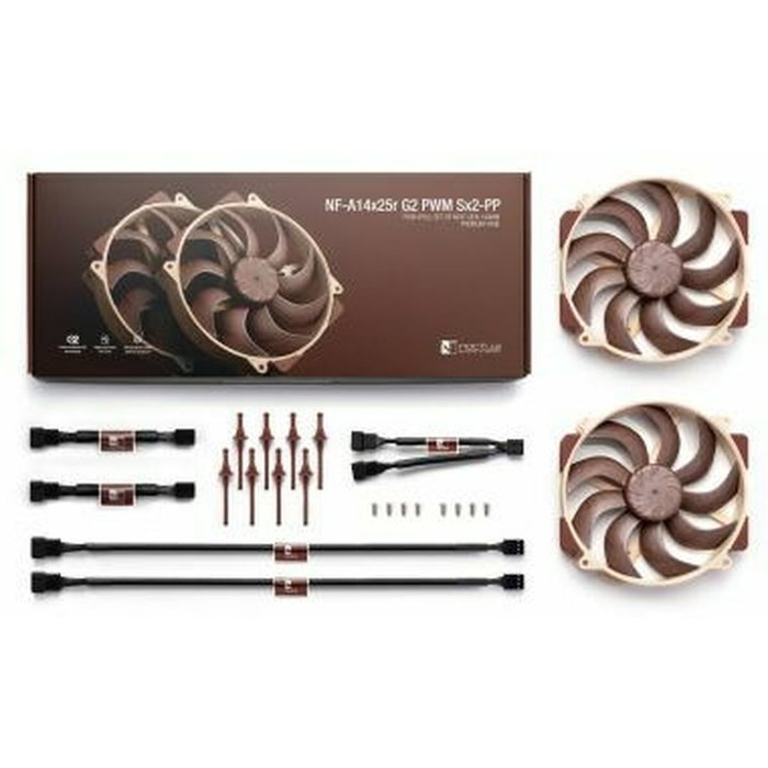Noctua NF-A14x25r G2 PWM Sx2-PP 140mm Marrón/Beige
