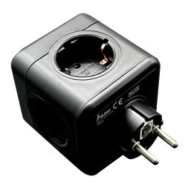 Fbright Clavija Modular 5 Tomas Schuko 2p+t 16a 250v~ 3680w Negra Compatible Ref. 40292, 40293