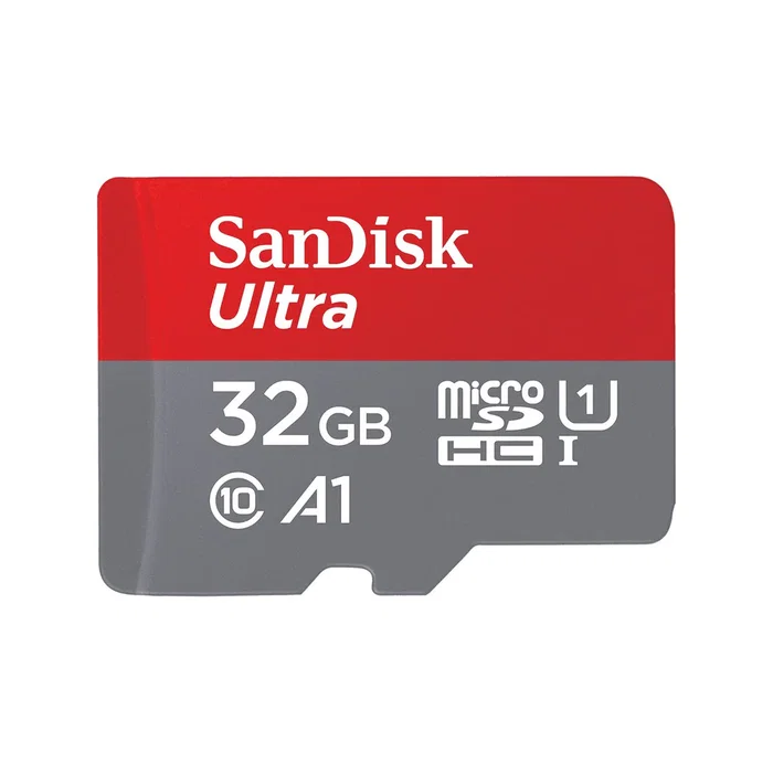 SanDisk SDSQUNR-032G-GN6TA Tarjeta microSDHC Ultra Lite 32 GB Clase 10 UHS-I, 100 MB/s, A1, con Adaptador SD (Gris y Rojo)