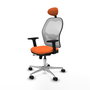 PIQUERAS Y CRESPO Silla de oficina Jorquera Naranja y Blanco