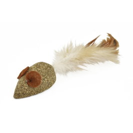 Nayeco Ratón Catnip con Pluma 5cm (Pack de 3 unidades)
