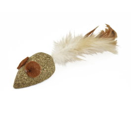 Nayeco Ratón Catnip con Pluma 5 cm (Pack de 3)