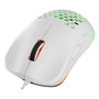 Rampage BLINK Ratón Gaming Conductor USB 12800 DPI RGB Sensor Óptico Blanco
