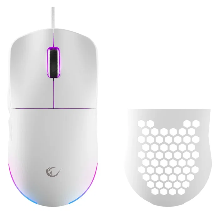 Rampage BLINK Ratón Gaming Conductor USB 12800 DPI RGB Sensor Óptico Blanco