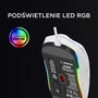 Rampage BLINK Ratón Gaming Conductor USB 12800 DPI RGB Sensor Óptico Blanco