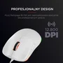 Rampage BLINK Ratón Gaming Conductor USB 12800 DPI RGB Sensor Óptico Blanco