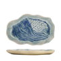 Summa Mar Azul Set de 6 Platos Llanos Caracola Azul 29x19 cm