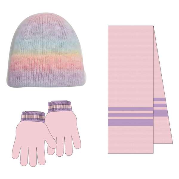 Cerdá Conjunto 3 Piezas Bufanda Gabby's Dollhouse Multicolor