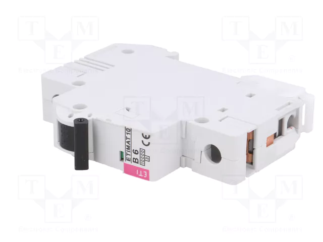 ETI POLAM Interruptor magnetotérmico ETIMAT 10 1P B6 6A 10kA ETI POLAM Interruptor magnetotérmico ETIMAT 10 1P B6 6A 10kA