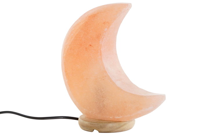 DKD Home Decor Lámpara de Sobremesa de Sal del Himalaya Rosa