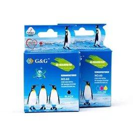 G&G NH-RC644ECMY Cartucho de Tinta XL Negro 18 ml, Compatible con HP Envy 5600/7600, Officejet 5740/5745/8040/8045 y más, Reemplaza CC643EE/CC644EE