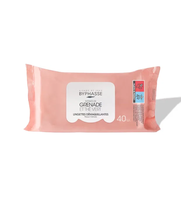 Byphasse Conjunto de Toallitas Desmaquillantes, 40 pzs Byphasse Conjunto de Toallitas Desmaquillantes, 40 pzs