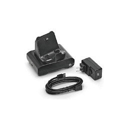 Zebra CRD-MPM-1SCHGEU1-01 Base de Acoplamiento 1 Bahía para Impresora Portátil, Alimentación AC, Color Negro