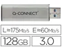 Q-connect Memoria USB Flash 128 GB 3.0 Plateada