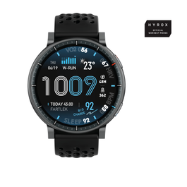 Amazfit Active Max - Reloj Inteligente con Pantalla Táctil AMOLED de 1.5" (480x480 píxeles), Negro, 24 Días Batería, 5 ATM, NFC, W2556GL1N