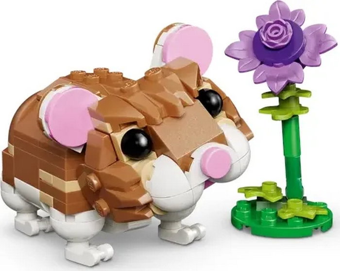 LEGO Creator 3 en 1 Lindo Hámster con Flor 31376