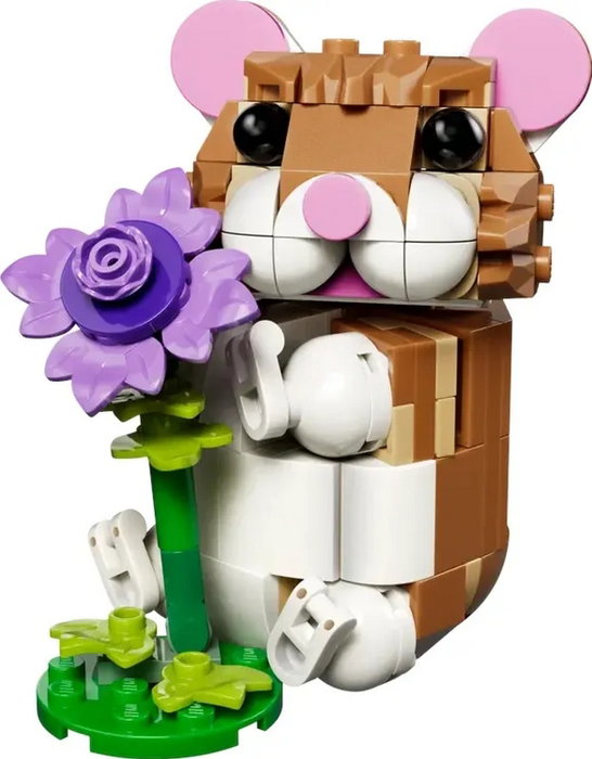 LEGO Creator 3 en 1 Lindo Hámster con Flor 31376