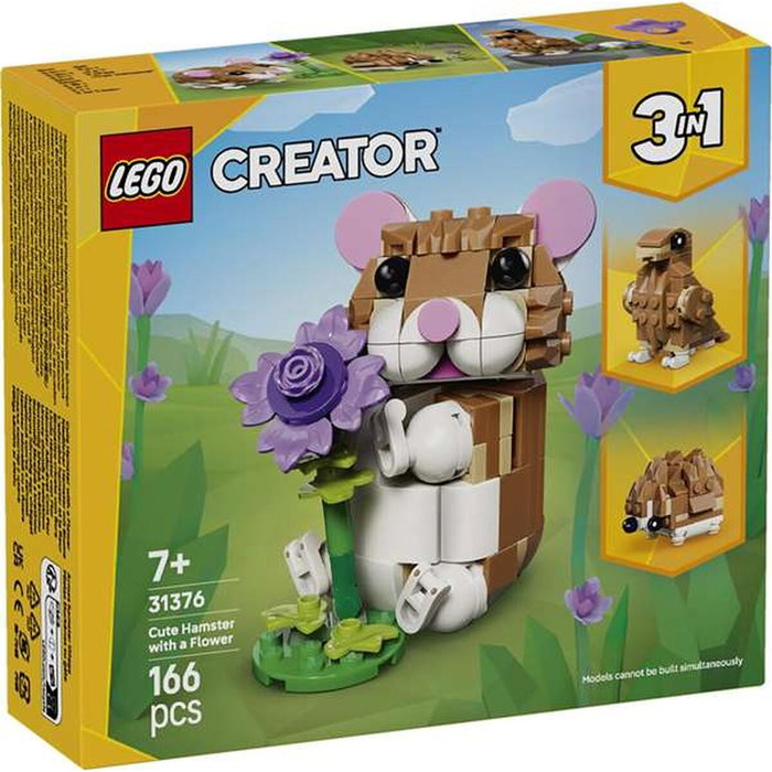 LEGO Creator 3 en 1 Lindo Hámster con Flor 31376
