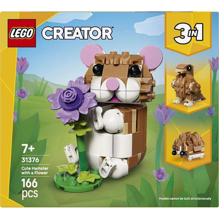 LEGO Creator 3 en 1 Lindo Hámster con Flor 31376