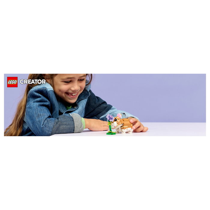 LEGO Creator 3 en 1 Lindo Hámster con Flor 31376