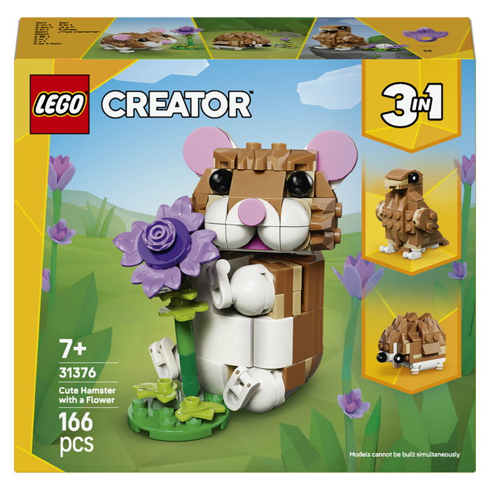 LEGO Creator 3 en 1 Lindo Hámster con Flor 31376