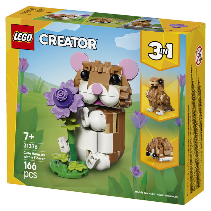 LEGO Creator 3 en 1 Lindo Hámster con Flor 31376