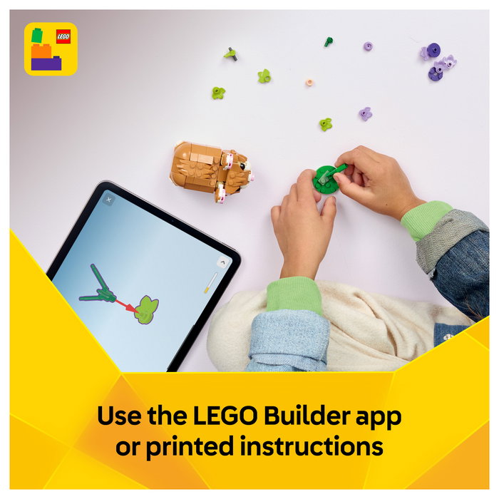 LEGO Creator 3 en 1 Lindo Hámster con Flor 31376