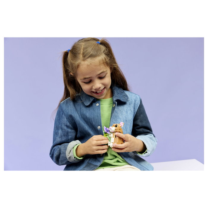 LEGO Creator 3 en 1 Lindo Hámster con Flor 31376