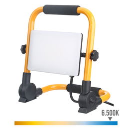 Edm Foco Proyector LED con Pie 50W 5400 lm 6000K Luz Fría 26 x 17.53 x 28.38 cm