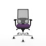 PIQUERAS Y CRESPO Silla de oficina Horna con mecanismo Sincro, Morado y Gris