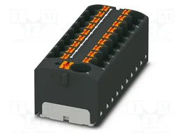 PHOENIX CONTACT PTFIX 10/18X4 BK Conector de carril 32A 450V