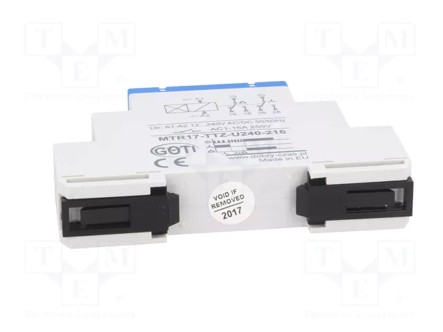 DOBRY CZAS MTR17-TTZ-U240-216 Relé de tiempo 10s÷1h 12÷240VAC DOBRY CZAS MTR17-TTZ-U240-216 Relé de tiempo 10s÷1h 12÷240VAC