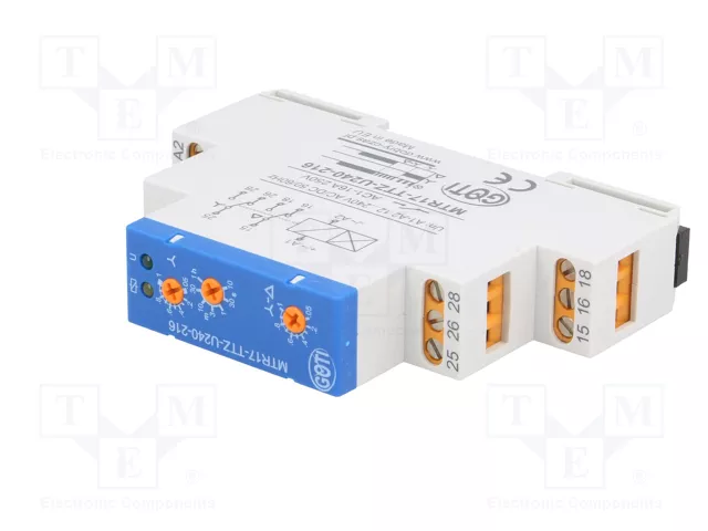 DOBRY CZAS MTR17-TTZ-U240-216 Relé de tiempo 10s÷1h 12÷240VAC DOBRY CZAS MTR17-TTZ-U240-216 Relé de tiempo 10s÷1h 12÷240VAC
