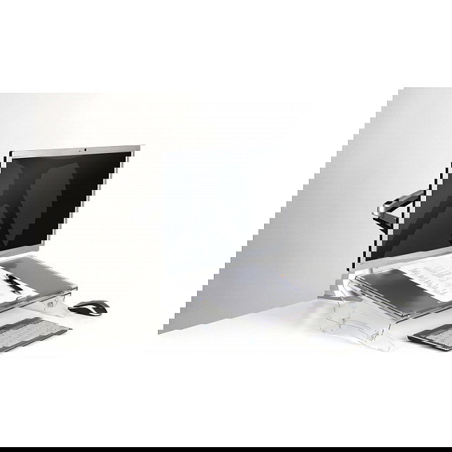 BakkerElkhuizen FlexDesk 640 Soporte para Documentos Ajustable, Altura 110-180 mm, 3 Ángulos, Material Reciclado, Gris/Transparente