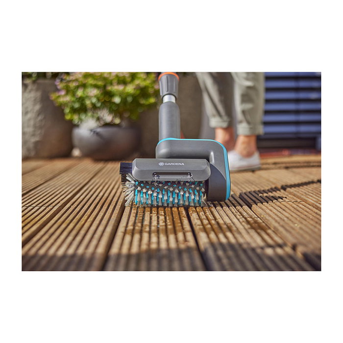 Gardena 14848-20 Walzenbürste Universal Cepillo para AquaBrush, Accesorio de Limpieza en Color Verde y Gris