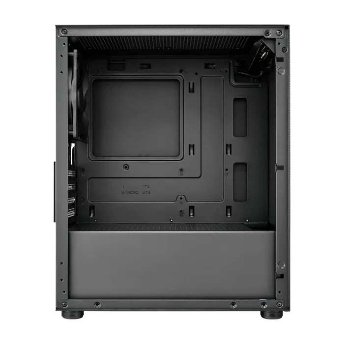 FSP S110-B Carcasa Torre Mini PC, Factor de Forma Pequeño (SFF), Negro, Compatible micro-ATX y Mini-ITX, con Malla de Metal, Ref. POC0000240