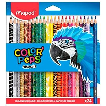 Maped Lápices de Colores Animals Color'Peps Estuche 24 Unidades Maped Lápices de Colores Animals Color'Peps Estuche 24 Unidades