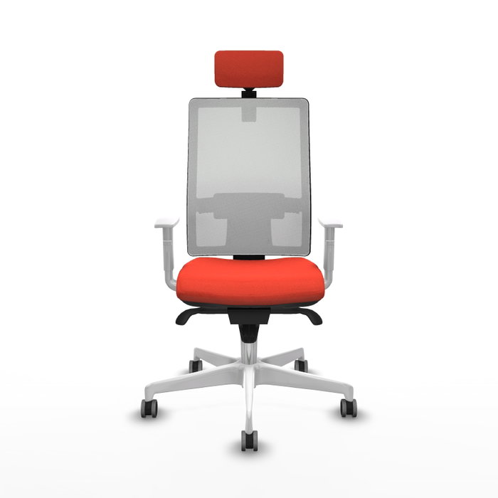 PIQUERAS Y CRESPO Silla de oficina Horna Naranja oscuro y Blanco PIQUERAS Y CRESPO Silla de oficina Horna Naranja oscuro y Blanco