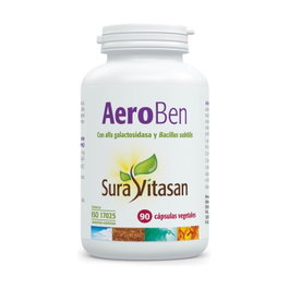 Sura Vitasan AeroBen 90 Cápsulas - Complemento Alimenticio para Gases e Hinchazón