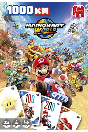 Diset Juego de cartas Mario Kart World 1000 Km.
