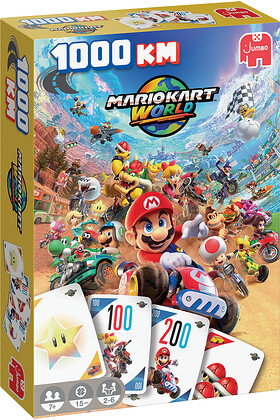 Diset Juego de cartas Mario Kart World 1000 Km.