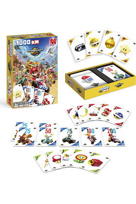 Diset Juego de cartas Mario Kart World 1000 Km.